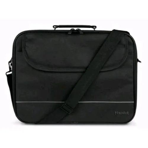 Hamlet Business Travel Borsa per Notebook da 15.6" con Tracolla in Poliestere Nero