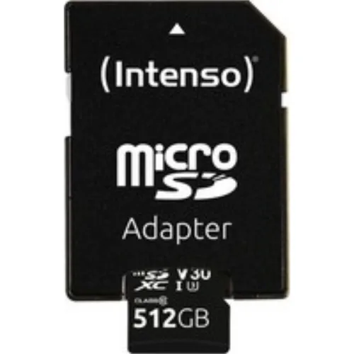 Intenso microSDXC 512GB Uhs-I con Adattatore