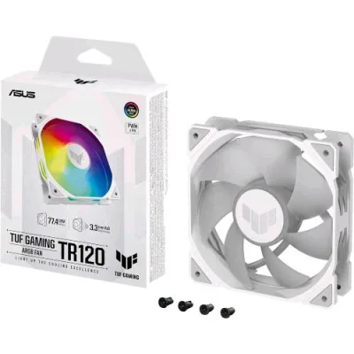 ASUS Tuf Gaming TR120 ARGB Fan Ventola 120mm 2.000RPM 16 LED Indirizzabili Singolarmente Bianco