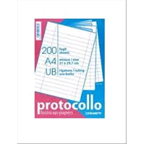 Blasetti Fogli Protocollo Uso BOLL0 60g Bianco Conf 200 Fogli