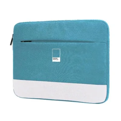 Pantone PT-BPC001G1 Sleeve per Notebook fino a 16" Chiusura Zip Tasca Esterna Imbottitura Interna Azzurro