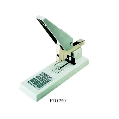 Etona 260 Cucitrice Alti Spessori Caricamento Posteriore 260 Fogli Tipo Punti Serie 23/8-23/10-23/13-23/15-23/17-23/20-23/24 mm Grigio