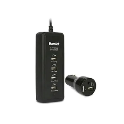 Hamlet Car Charger 5 Porte 40 W Nero
