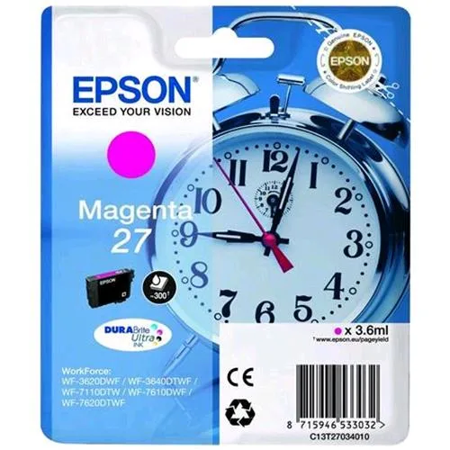 Epson 27 Cartuccia Inkjet 300 Pag Magenta