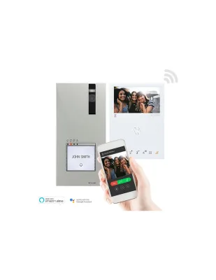Kit Quadra e mini vivavoce monofamiliare Wi-Fi Simplebus 2 Comelit
