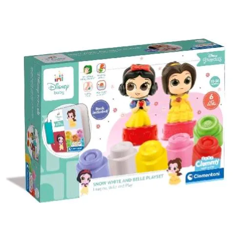 Clementoni Disney Princess Book Playset Mattoncini Morbidi Gioco Sensoriale