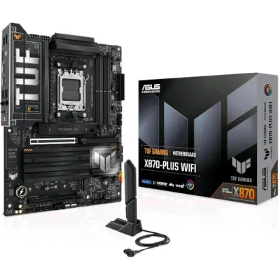 ASUS Tuf Gaming X870-Plus Wi-Fi 7 AMD X870 AM5 ATX - 4X DDR5 - 4 x M.2 - 2X SATA III LAN 2.5GBE
