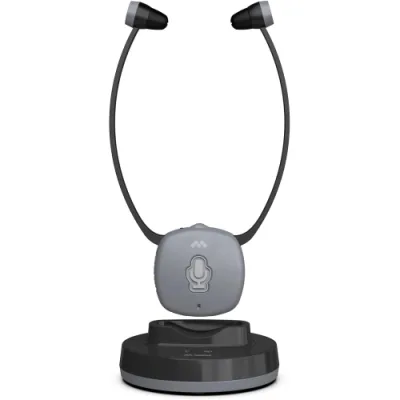 Meliconi CUFFIE TV EASY AUDIO Cuffie TV Wireless con Base di Ricarica