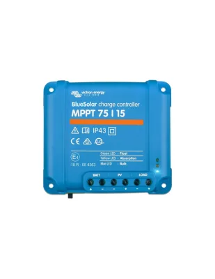 Regolatore di carica MPPT BlueSolar 75/15 75Voc 15A Victron Energy - SCC010015050R