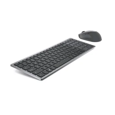 Dell KM7120W Kit Tastiera Wireless + Bluetooth Layout Italiano + Mouse Wireless + Bluetooth Ottico 1.600 DPI Colore Grigio