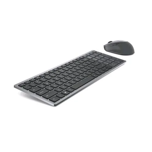 Dell KM7120W Kit Tastiera Wireless + Bluetooth Layout Italiano + Mouse Wireless + Bluetooth Ottico 1.600 DPI Colore Grigio